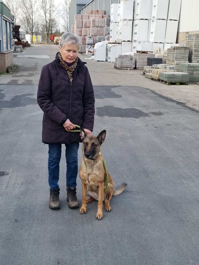 Gonnie met Mechelse herder Lana1